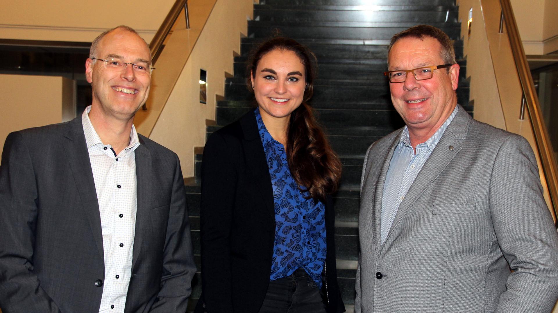 De twee raadsleden en het burgerraadslid van GroenLinks Teylingen